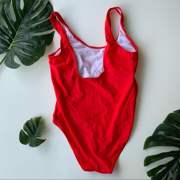 Bae Watch Medium Red One-Piece Swimsuit - Picture 3 of 5